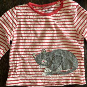 Baby Boden Kitty Long Sleeve Shirt